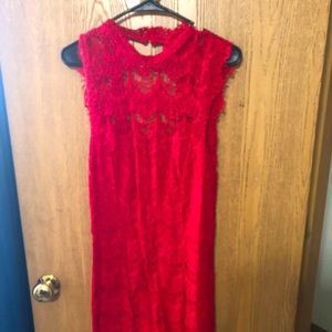 Red Lace Dress